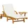 vidaXL Sonnenliege 114 x 68 x 24 cm Braun