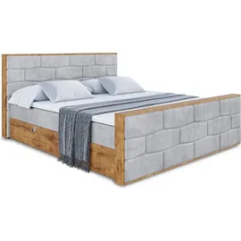 altdecor Boxbett 120 x 200 cm H4 Grau