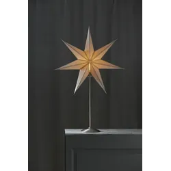 STAR TRADING Standleuchte Stern Nicolas 234-83 gebürstetes Eisen