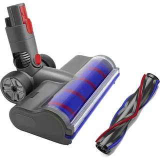 bluedeer Ersatzbürste Bürste für Dyson V7 V8 V10 V11 V15 Staubsauger, Zubehör für Bodenbürste mit Frontlichtern mit 1 Ersatzrolle für Hartböden und Teppich