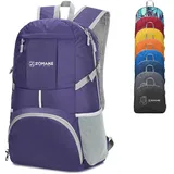 ZOMAKE 35L Faltbarer Rucksack Violett