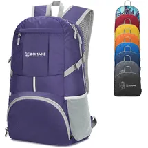 ZOMAKE 35L Faltbarer Rucksack Violett