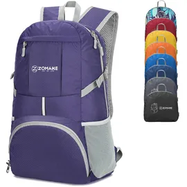 ZOMAKE 35L Faltbarer Rucksack Violett