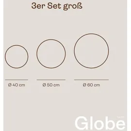 s.luce Garten Außenkugel Globe pro Kunststoff, Metall Ø 50 cm 1 Stück weiß