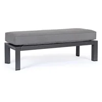BIZZOTTO Gartenbank Hendrix aus Aluminium, Anthrazit