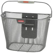 KLICKfix Fahrradkorb Uni grau