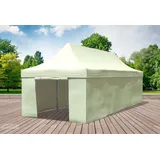 Faltpavillon Faltzelt Pavillon 3x9 Beige Gartenzelt Klappzelt Wasserdicht