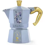 Bialetti Moka Express Bridgerton 3 Tassen himmelblau