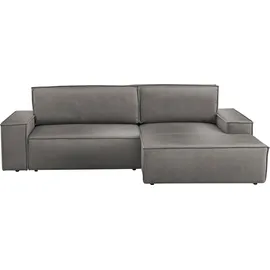 OTTO home Eckcouch Cord 2-Sitzer Grau