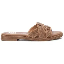 Xti für Damen. 14386601-CAMEL Sandalen 143866 braun (38), Wohnung, Wildleder, Keine, Lässig
