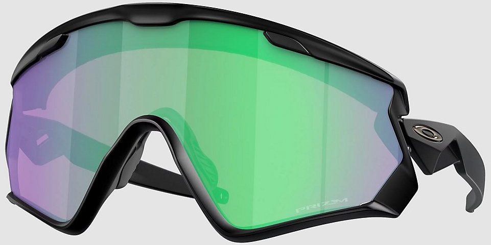 Oakley Wind Jacket 2.0 Matte Black Sonnenbrille prizm road jade Gr. Uni