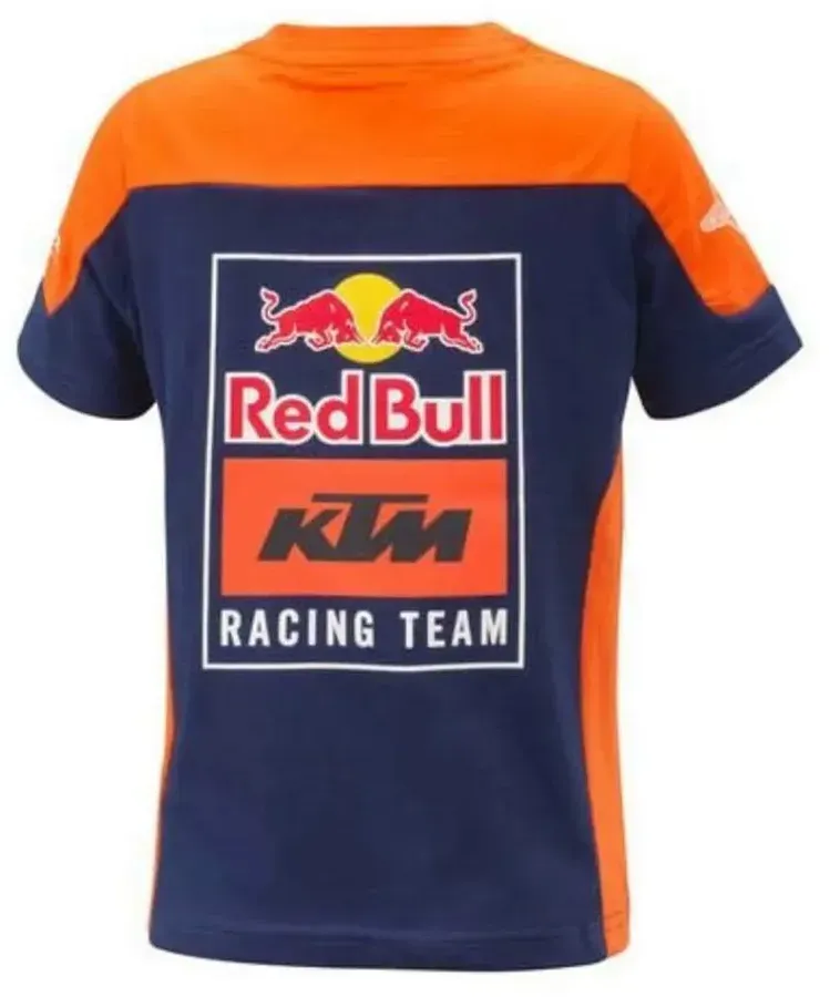 Ktm Red Bull Equipo Kurzarm-t-shirt - Blue / Orange - 6 Jahre