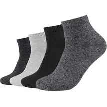s.Oliver Quarter Socken 4 Paare Schwarz 39-42