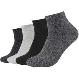 s.Oliver Quarter Socken 4 Paare Schwarz 39-42