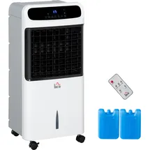 Homcom 81 cm Standventilator Weiß