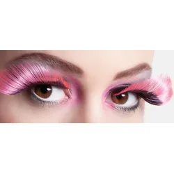 Geschwungene Pinke Wimpern - OS