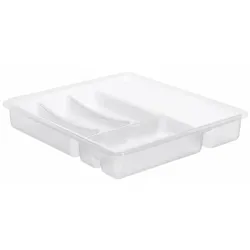 Rotho Besteckkasten Basic 32 x 39 cm Kunststoff Transparent