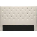 miliboo Bettkopfteil, naturfarbener Stoff, 160 cm Enguerrand