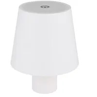 GLOBO Tischlampe Außen Tischleuchte Flaschenlampe weiß LED Gartenlampe Touchdimmer