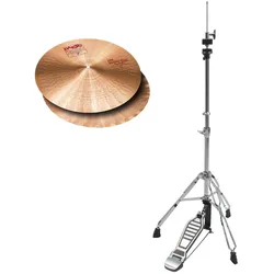 Paiste 2002 14" Sound Edge Hi-Hat + HiHat Maschine SET