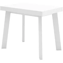 SKRAUT HOME Ausziehtisch 160 x 73 x 90 cm weiß