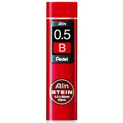 Pentel Ain Stein C275 Feinminen-Bleistiftminen schwarz B 0,5 mm, 40 St.