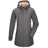 G.I.G.A. DX by killtec Damen Strickfleeceparka/Fleecejacke mit Kapuze, GW 37 WMN KNTFLC PRK, anthrazit, 40 Grau - 40