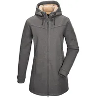 G.I.G.A. DX by killtec Damen Strickfleeceparka/Fleecejacke mit Kapuze, GW 37 WMN KNTFLC PRK, anthrazit, 40 Grau - 40