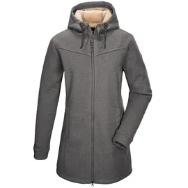 G.I.G.A. DX by killtec Damen Strickfleeceparka/Fleecejacke mit Kapuze, GW 37 WMN KNTFLC PRK, anthrazit, 40 Grau - 40