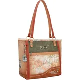 Anekke Peace & Love Schultertasche Polyurethan Khaki
