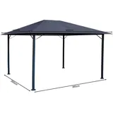 Quick Star Pavillon Nizza 4 x 3 m Grau