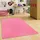 Snapstyle Trend Velours Teppich, Joy Rosa, 80x160cm