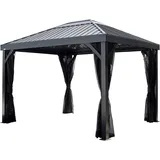 Sojag Kiruna 10 x 12 m inkl. 4 Seitenteile Schwarz