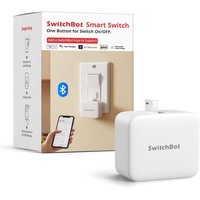 SwitchBot Smart Switch Toggle - Machen Sie Schalter intelligent, App- und Timer-Steuerung, fügen Sie Hub Mini hinzu, um es mit Alexa, Google Home und IFTTT Kompatibel zu Machen(Weiß)