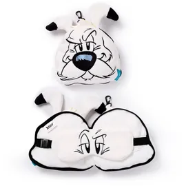relaxeazzz Plüsch Idefix (Dogmatix) Asterix Reisekissen & Schlafmaske