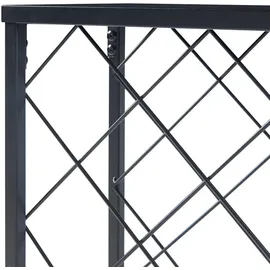 [en.casa] Weinregal Taivassalo 71,5 x 53 x 20 cm Schwarz