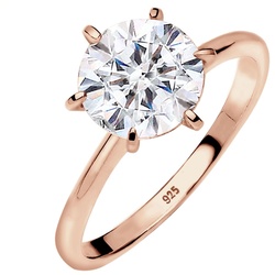 Elli Verlobungsring Kristalle 925 Silber Ringe   Damen 