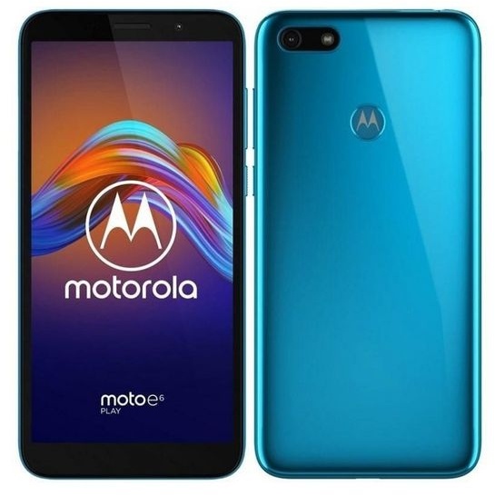 Motorola Moto E6 Play XT2029-2 32GB Ocean Blue + Kitsound Boomcube NeuBundle geöffnet