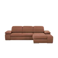 Switch Ecksofa aus Mikrofaser Avilla ¦ rosa/pink ¦ Maße (cm): B: 285 H: 86 T: 187.0