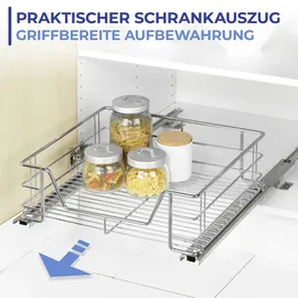 Maximex Schrankauszug Midi 51 x 18,5 x 40 cm Silber