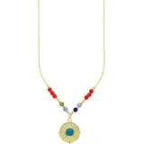 aniston jewelry & watches Kette mit Anhänger bunt Silber 925