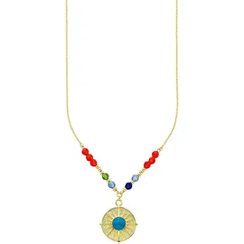 aniston jewelry & watches Kette mit Anhänger bunt Silber 925