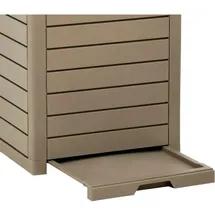vidaXL Outdoor-Mülltonne 41 l Hellbraun