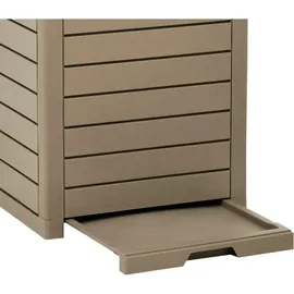 vidaXL Outdoor-Mülltonne 41 l Hellbraun