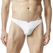 Bruno Banani Herren, String weiß Mikrofaser/Funktion unifarben, weiß, NOS