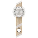 AMS Moderne Wanduhr mit Quartzwerk, batteriebetrieben Quartz-Pendeluhr 69cm- 7415