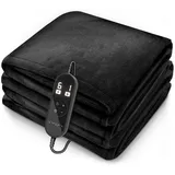 sinnlein Heizdecke elektrisch 160 x 120 cm Schwarz