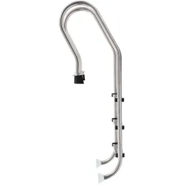 vidaXL Poolleiter 120 cm edelstahl 91733