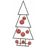 Spetebo Metall Tannenbaum für Zierschmuck - 117 cm - Deko Weihnachtsbaum Tanne schwarz Design Baum für Christbaumkugeln