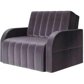 e-meubles Möblo Schlafsessel Grau, Holz, 1-Sitzer, 101x90x104 cm, Wohnzimmer, Sessel, Schlafsessel